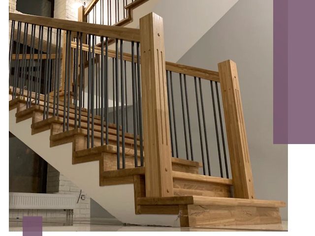 Реставрация деревянных и металлических лестниц в Гукове