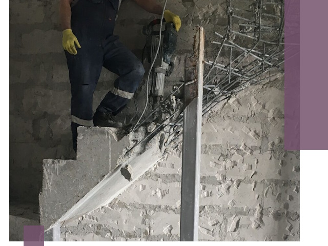 Демонтаж металлических и бетонных лестниц в Гукове