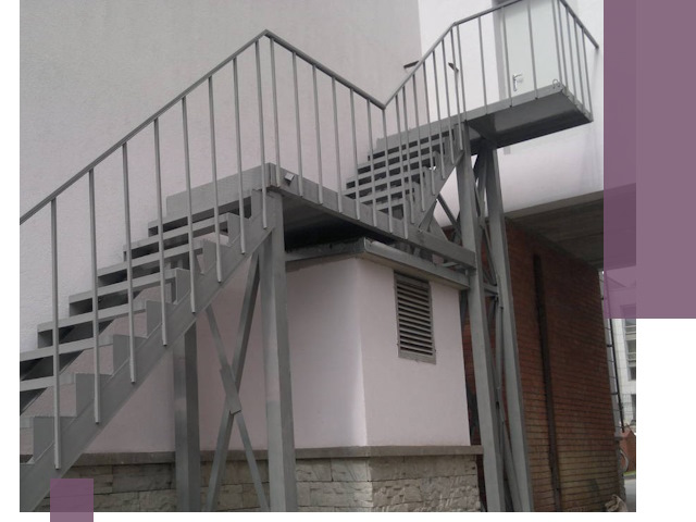 Монтаж пожарных лестниц под ключ в Гукове с гарантией качества