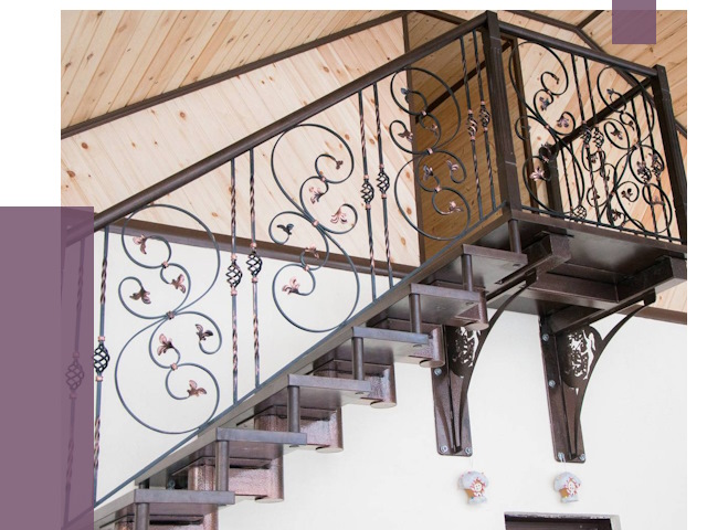Кованые лестницы в Гукове от 80075 руб. под ключ