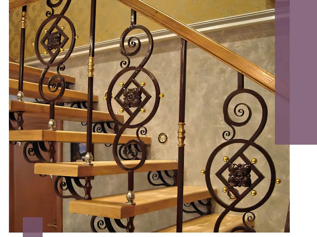 Изготовление кованых лестниц под ключ в Гукове