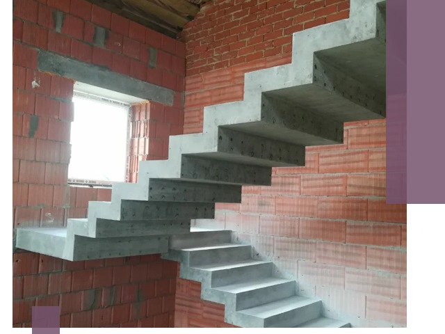 Бетонные лестницы под ключ в Гукове: монтаж, демонтаж, ремонт