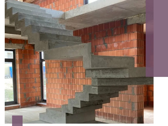 Изготовление бетонных лестниц под ключ в Гукове