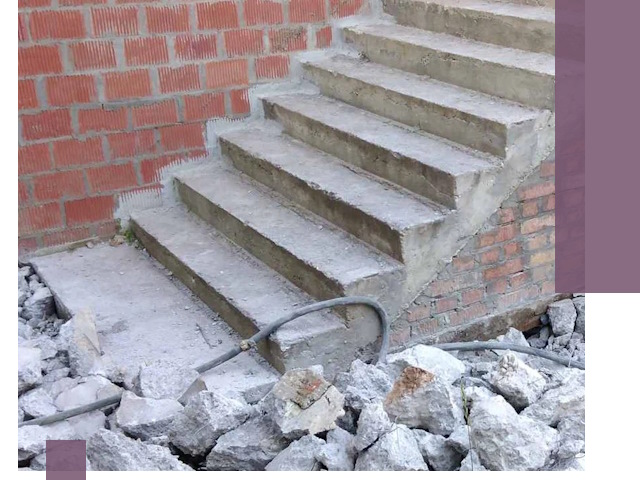 Демонтаж бетонных лестниц в Гукове: быстро и безопасно
