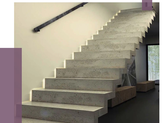 Облицовка бетонных лестниц в Гукове от 4620 руб/м2 
