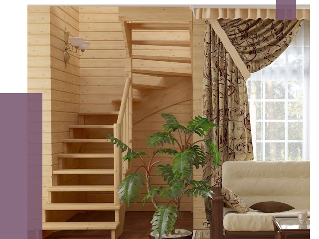 Лестницы для дачи в Гукове от 76225 руб.  | ПРОЛЁТ-Гкв