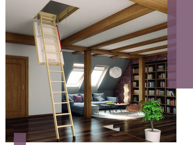 Чердачные лестницы под ключ в Гукове: изготовление и монтаж