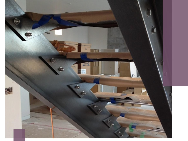 Усиление лестничных конструкций и усиление опор в Гукове