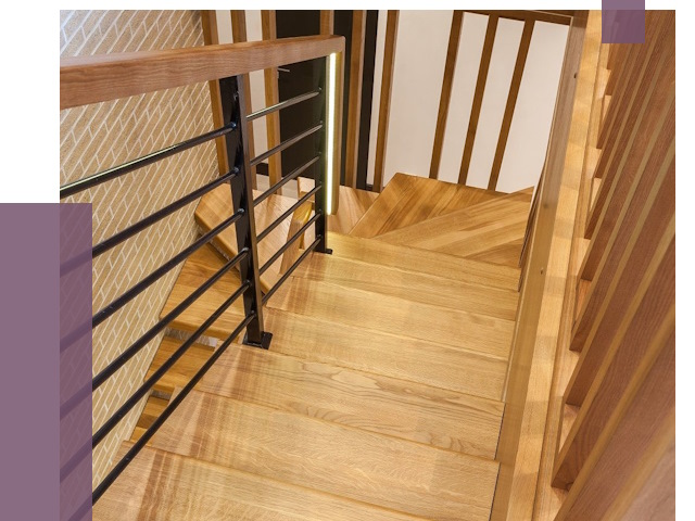 Лестницы из ясеня в Гукове под ключ от 10061 руб. 