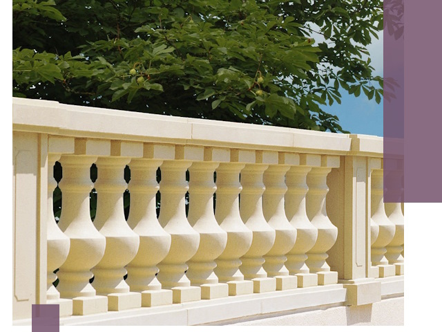 Установка балюстрады в Гукове: изготовление и монтаж под ключ