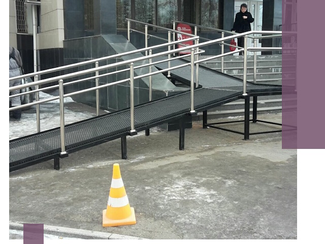 Стационарные пандусы под ключ в Гукове — изготовление и монтаж