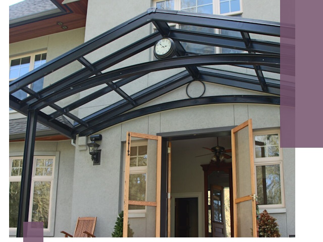 Изготовление и монтаж навесов и козырьков в Гукове