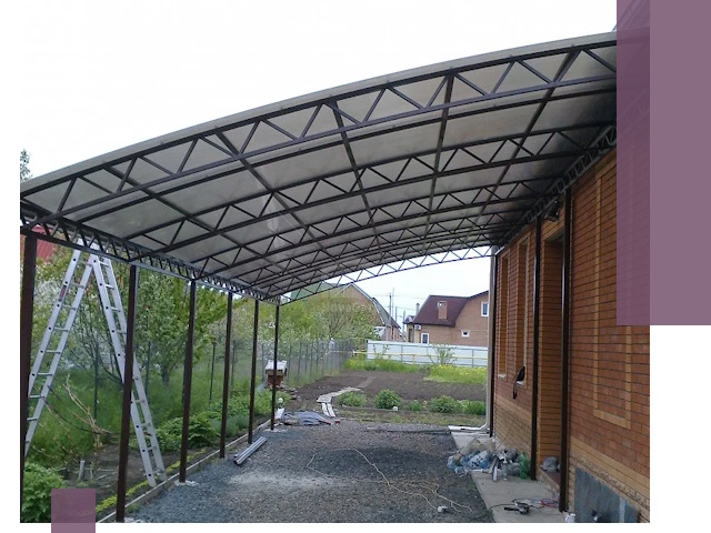 Профессиональный монтаж навесов под ключ в Гукове