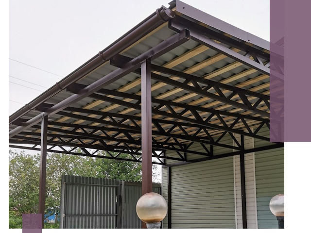 Навесы под ключ в Гукове: изготовление, монтаж и гарантия