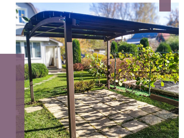 Навесы для дачи в Гукове от 12781 руб. под ключ — ПРОЛЁТ-Гкв