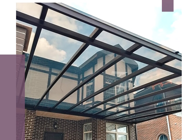 Навесы из поликарбоната в Гукове от 8644 руб. под ключ — ПРОЛЁТ-Гкв