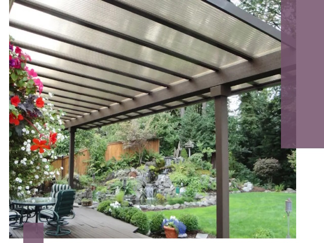 Навесы из поликарбоната под ключ в Гукове быстро и надёжно