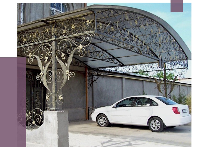 Кованые навесы в Гукове от 14629 руб. | ПРОЛЁТ-Гкв