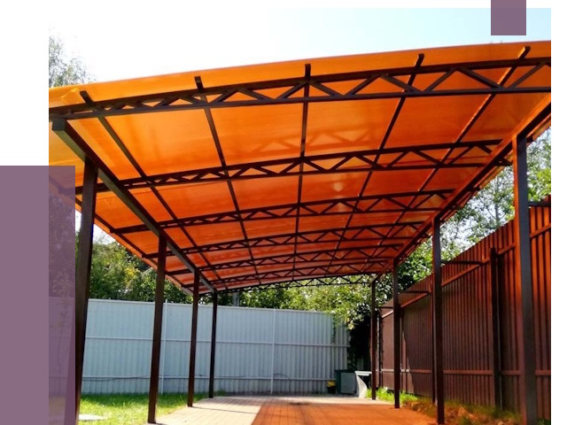 Односкатные навесы под ключ в Гукове от 13192 руб. 