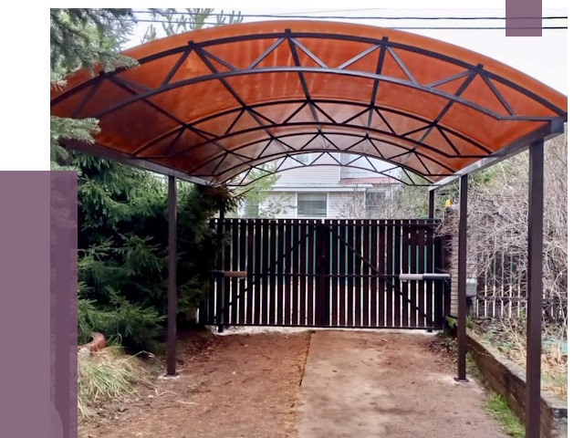 Арочные навесы в Гукове от 12781 руб. — изготовление и монтаж | ПРОЛЁТ-Гкв