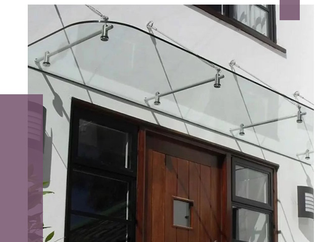 Стеклянные козырьки в Гукове от 18992 руб. | ПРОЛЁТ-Гкв