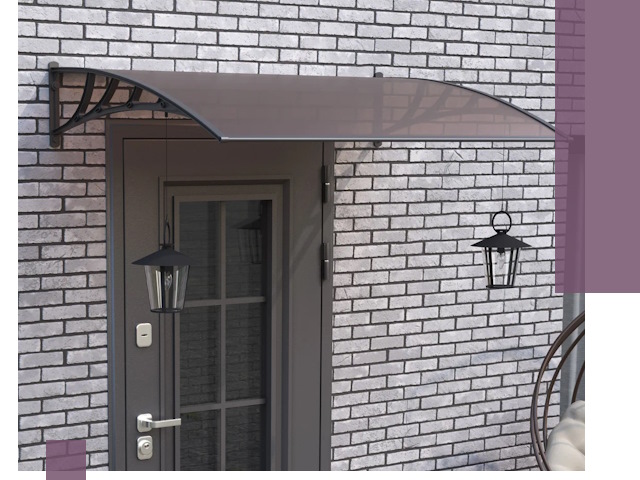 Недорогие козырьки и навесы под ключ в Гукове