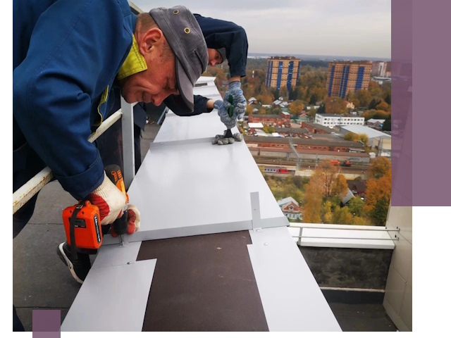 Монтаж парапетов в Гукове — установка прочных металлических ограждений