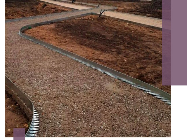 Металлические бордюры под ключ в Гукове — изготовление и монтаж