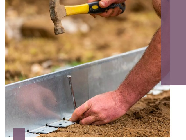 Монтаж металлических бордюров в Гукове быстро и качественно