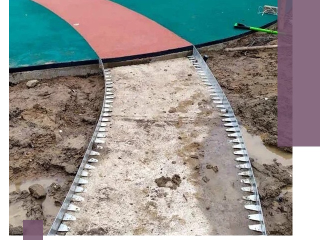 Металлические бордюры для дорожек в Гукове — монтаж и изготовление