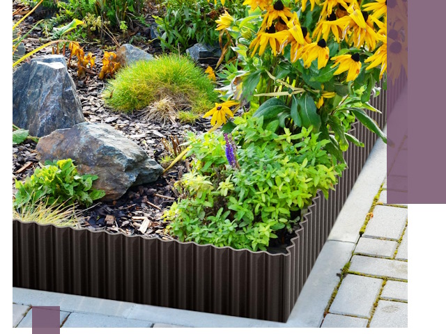 Металлические бордюры для клумб в Гукове — производство и монтаж