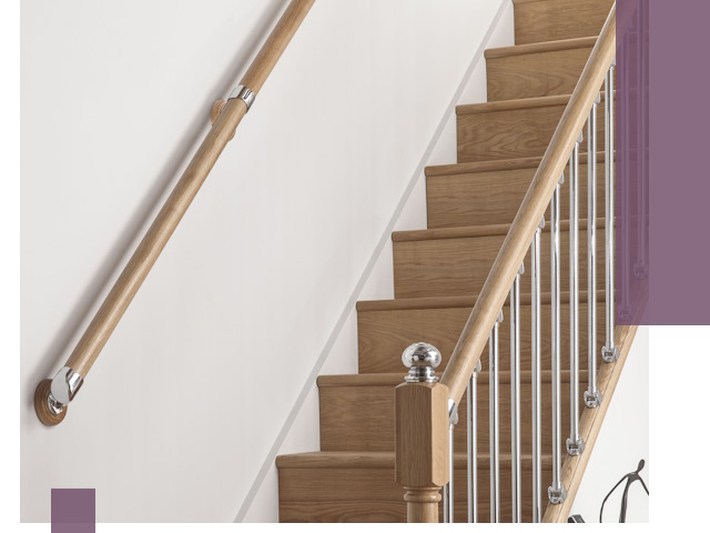 Пристенные поручни из стали и нержавейки под монтаж в Гукове