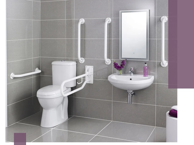 Поручни для санузлов в Гукове: установка, ремонт и монтаж